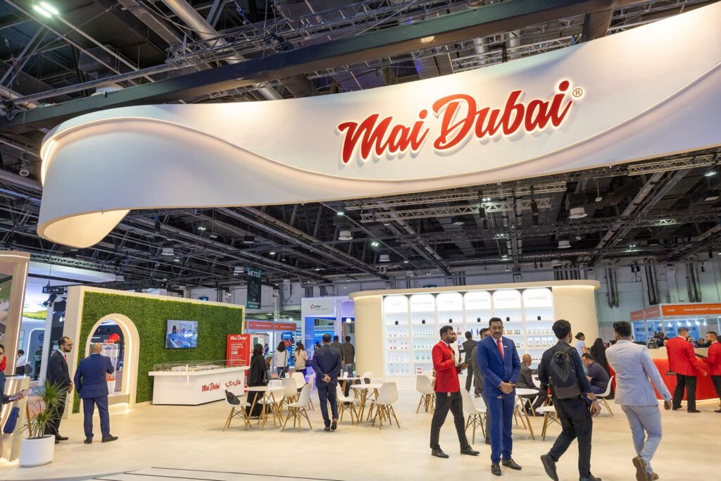 Exhibitors' stands on the show floor at WETEX 2026, Dubai
